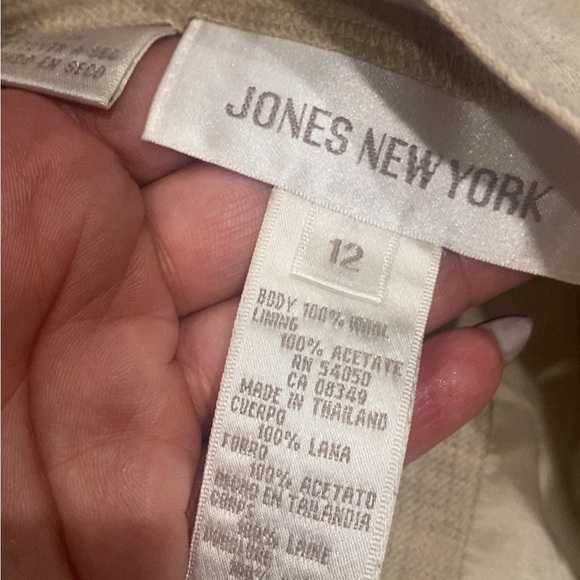 🐇Jones Wear Beige Pencil Skirt Textured Pockets Neutral Vintage 12 - Picture 8 of 9